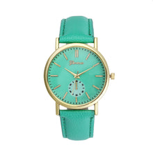 100% Clocks Geneva Roman Numerals Leather Analog Quartz Watch Women Watches woman geneve watch Gifts