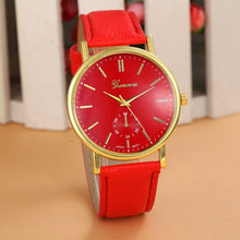 100% Clocks Geneva Roman Numerals Leather Analog Quartz Watch Women Watches woman geneve watch Gifts