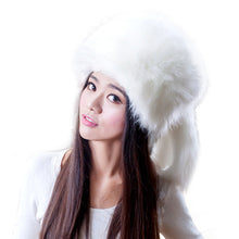 Fashion Colorful Warm Tail Beanie Beret Cap Women Imitation Faux Fur Ear Hat Bomber Hats for Girls