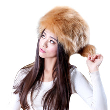 Fashion Colorful Warm Tail Beanie Beret Cap Women Imitation Faux Fur Ear Hat Bomber Hats for Girls