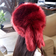 Fashion Colorful Warm Tail Beanie Beret Cap Women Imitation Faux Fur Ear Hat Bomber Hats for Girls