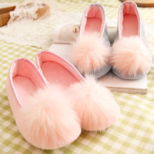plus size 35-40 mokingtop Women Home Faux Fur Slippers Spliced Warm Pregnant Women Shoes Ladies Yoga Ballet Flat Shoes