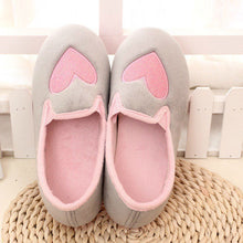 plus size 36-39 mokingtop Women Home Slippers Spliced Heart Warm Pregnant Women Shoes Ladies Yoga Ballet Flat Shoes