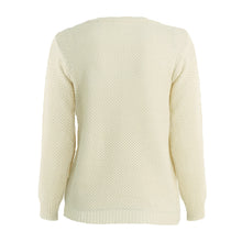 Fashion Women Knitted Jumper Solid Ribbed Design O Neck Tricot Woman Casual Sweater Beige Pull Femme Sweter Mujer