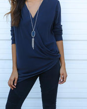 Women Solid Shirt Tops Femme Casual V Neck Long Sleeve Tee Shirt Irregular Hem Loose Lady T-Shirts Top M0402