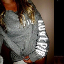 New Women Hoodies Pink Letter Print Hoodie Frenchterry Sweatshirts Fashion Harajuku Tracksuit Tops Pullovers