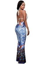 Women High Waist Wide Leg Palazzo Pants Long Pants Casual Flare Palazzo Trousers Floral Classic Flare Pants