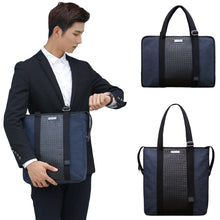 Brand Men Weave Handbag Men Canvas Bags Business Laptop Bag Briefcase Man Crossbody Shoulder Handbag Men's Messenger Bags