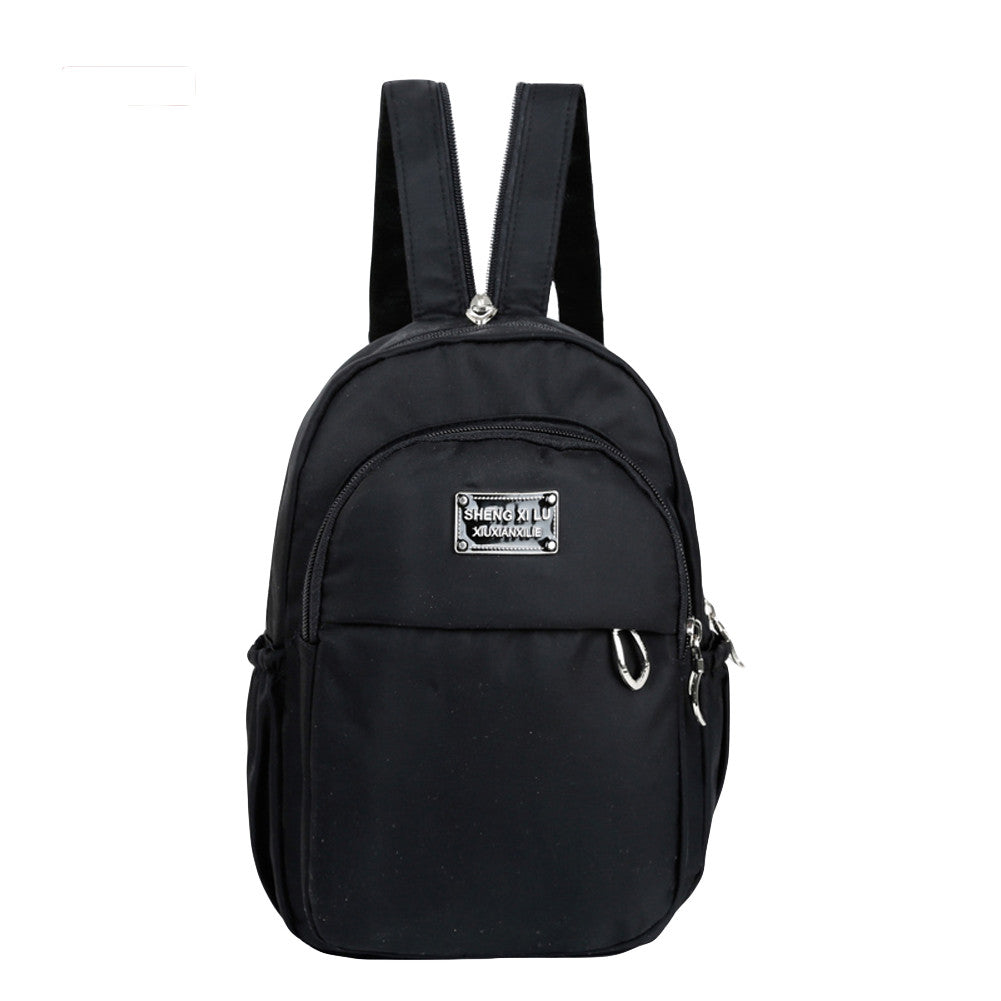 Fashion Women's Small Backpack Girls Solidcolor Zipper Bolsa Feminina Casual Student Mini Schoolbag Travel Bag