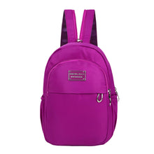 Fashion Women's Small Backpack Girls Solidcolor Zipper Bolsa Feminina Casual Student Mini Schoolbag Travel Bag