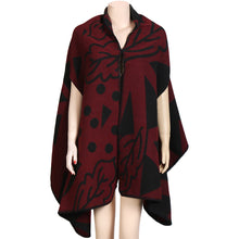 Brand Women Shawls and Wraps Cape Poncho Contrast Geometric Cardigans Vintage Long Pashmina Lady Scarves and Stoles
