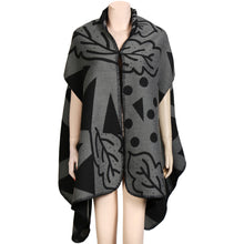 Brand Women Shawls and Wraps Cape Poncho Contrast Geometric Cardigans Vintage Long Pashmina Lady Scarves and Stoles
