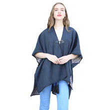 Euro Women Knitted Scarf Poncho Floral Print Shawls Scarves Vintage Ladies Warm Tassel Ponchos Capes Bolsa Feminina