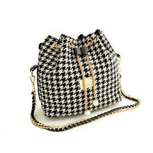 Fashion Brand Women Leather Messenger Bag Houndstooth Luxury Designer Handbags Shoulder Bag bolsos Sac a main Feminina
