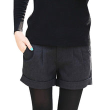 Fashion Shorts Femininos Solid Slim Casual Woolen Plus Size Warm Women Shorts