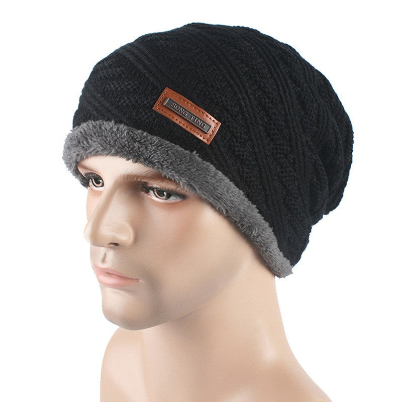Fashion Beanies Hats for Men Baggy Warm Woolen Casual Ski Caps