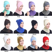 Fashion Women Lace Muslim Hijab Solid Stretch Net Cross Modal Trim Islamic Turban Head Cover Islam Wrap Hijab Caps
