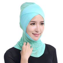 Fashion Women Lace Muslim Hijab Solid Stretch Net Cross Modal Trim Islamic Turban Head Cover Islam Wrap Hijab Caps