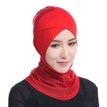 Fashion Women Lace Muslim Hijab Solid Stretch Net Cross Modal Trim Islamic Turban Head Cover Islam Wrap Hijab Caps