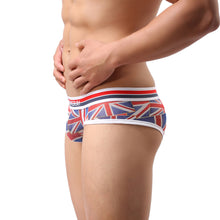 Men Underwear Sexy Low Waist Translucent Triangle Briefs Fashion Printed Breathable Underpants Plus SIZE