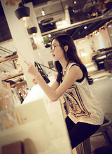 Womens Retro Sleeveless Slim Fitness Blouse T-shirt VTank Tops Girl Cute Tees Ladies Top