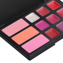 12 Colors Pro Blush LipEyebrowEyeshadowConcealer Palette Shiny Makeup Set