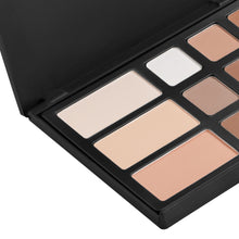 12 Colors Pro Blush LipEyebrowEyeshadowConcealer Palette Shiny Makeup Set