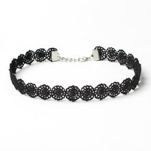 10 Pieces Choker Necklace Set Women Stretch Velvet Classic Gothic Tattoo Black Lace Chokers Gift Jewelry