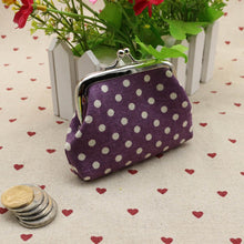 Cute Women Ladies Small Mini Coin Purse Dots Print Hasp Wallet Card Holder Girls Handbag Bag