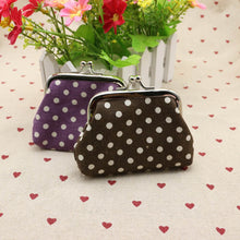 Cute Women Ladies Small Mini Coin Purse Dots Print Hasp Wallet Card Holder Girls Handbag Bag