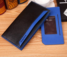 Trendy Fashion Men Hit Color Long Purses ID Credit Card Holder Slot Clutch Coin Money Wallet Purse