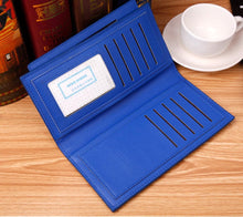 Trendy Fashion Men Hit Color Long Purses ID Credit Card Holder Slot Clutch Coin Money Wallet Purse