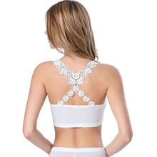 Women Tank Top Sexy Back Embroidery Lace Bra Crop Top VStretch Women's Tanks monkingtop Brand