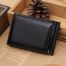 men's PU Leather Card Cash Receipt Holder Organizer Bifold Wallet Purse Business Wallet /