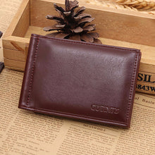 men's PU Leather Card Cash Receipt Holder Organizer Bifold Wallet Purse Business Wallet /