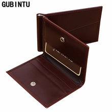 men's PU Leather Card Cash Receipt Holder Organizer Bifold Wallet Purse Business Wallet /