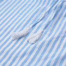 Korean Casual Sexy Women Dresses Blue Striped Off The Shoulder Half Sleeve Shirt Mini Dress Beach Dress Robe