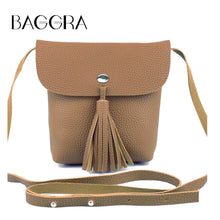 Korean Retro Fashion Women Shoulder Bag PU Leather Flap Tassel Bag Pink Stud Casual Mini Crossbody Bag Girl Phone Sling Bag
