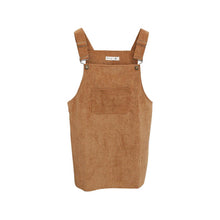 Korean Style College Wind Restoring Ancient Ways Corduroy Suspenders Big Pocket Straight Vest Dress LE3