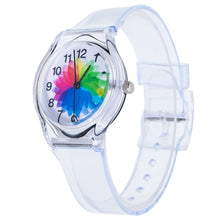 Lovely Kids Watches Star & Sky Pattern Quartz Watch Children Students Watch Girls Popular Ssilicone Strap Elegant Wristwatch