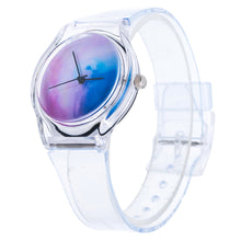 Lovely Kids Watches Star & Sky Pattern Quartz Watch Children Students Watch Girls Popular Ssilicone Strap Elegant Wristwatch