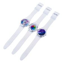 Lovely Kids Watches Star & Sky Pattern Quartz Watch Children Students Watch Girls Popular Ssilicone Strap Elegant Wristwatch