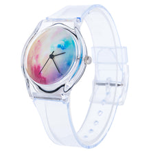 Lovely Kids Watches Star & Sky Pattern Quartz Watch Children Students Watch Girls Popular Ssilicone Strap Elegant Wristwatch