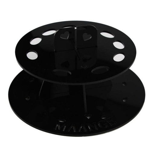 10 Hole Oval Makeup Brush Holder Rack Organizer Cosmetic Shelf Tool WORLRWIDE