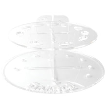 10 Hole Oval Makeup Brush Holder Rack Organizer Cosmetic Shelf Tool WORLRWIDE