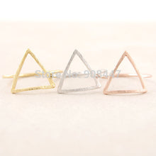 Geometry Decorative Pattern Triangle Ring Midi Hollow Triangle Ring