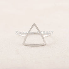 Geometry Decorative Pattern Triangle Ring Midi Hollow Triangle Ring