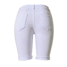White Shorts Women High Waist Shorts Ripped Short Jeans Woman Denim Shorts Pantalones Cortos Mujer