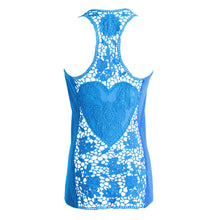 Women's Tank Top Sleeveless Vest Racerback Solid Casual Women Tops Crochet Hollow Out Blusas