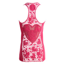 Women's Tank Top Sleeveless Vest Racerback Solid Casual Women Tops Crochet Hollow Out Blusas